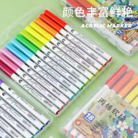 Bộ màu Acrylic Marker Baoke Rui 6765 12/24/36/48 Màu, dùng để vẽ vải /thủy tinh/ giày VBA - KA