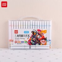 Bộ màu Acrylic Marker Lea 48 Màu, Dùng Để Vẽ Vải/Giày/Tường/Giấy/Da/Ly