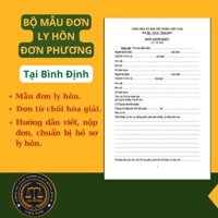 BỘ MẪU ĐƠN LY HÔN ĐƠN PHƯƠNG TÒA ÁN TẠI TỈNH BÌNH ĐỊNH  TÀI LIỆU LUẬT SƯ HƯỚNG DẪN CHI TIẾT - Bình Định - An Lão