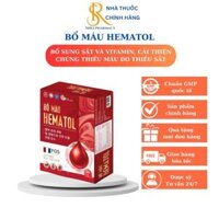 BỔ MÁU  HEMATOL, bổ sung sắt, axit folic cho bà bầu, người thiếu sắt, hỗ trợ cải thiện bệnh thiếu máu (hộp 20 ống*10ml)