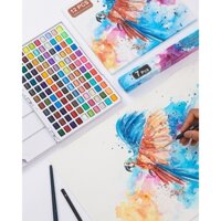 Bộ màu nước 120 màu( tặng 3 cây cọ, 3 cây bút, 1 cây bú chì)
