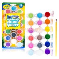 BỘ MÀU NƯỚC 18 HỦ CRAYOLA (DỄ TẨY RỬA, KÈM CỌ)