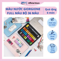 Bộ màu nước Giorgione 36 màu cao cấp  Tặng túi nhung+ giấy vẽ + cọ nước xinh yêu