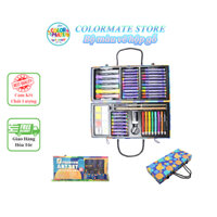 Bộ màu vẽ đa năng Colormate hộp giấy 55 chi tiết, VAT - COLORMATE