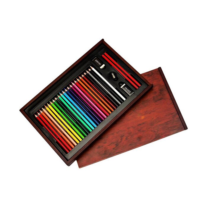 Bộ màu vẽ hộp gỗ Colormate MS-30W
