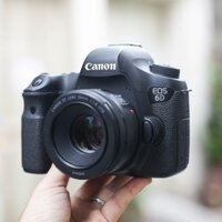 Bộ máy ảnh Canon EOS 6D kèm ống kính Canon EF 50mm STM, DSLR Fullframe chuyên nghiệp kèm ống kính xoá phông