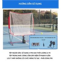 Bộ máy bắn bóng kèm lưới tập luyện tennis
