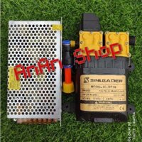 Bộ máy bơm đôi cao áp mini 12v SINLEADER kèm nguồn tổ ong 12V-10A cao cấp
