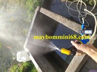 Bộ máy bơm rửa xe, vệ sinh điều hòa, tưới lan 12v-80w không nguồn