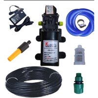 Bộ máy bơm tăng áp mini Kubota 12v (kèm 10m dây 8ly) rửa xe, tưới cây, làm sạch nhà cửa - sân vườn