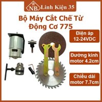 Bộ máy cắt đa năng chế từ động cơ 775 và phụ kiện, vừa cắt vừa khoan