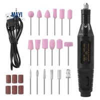 Bộ máy chà nhám nhựa Bút điện Máy khoan điện Mini Dụng cụ chà nhám móng tay Dụng cụ điện