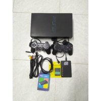 Bộ máy chơi game PS2 FAT 320GB có hơn 100 game PS2,PS1,NES và kèm theo 2 tay cầm,save boot 16mb