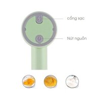 Bộ Máy Đánh Trứng Kèm Xay Tỏi Ớt, Đánh Kem, Trộn Bột, Máy Cầm Tay Không Dây Đa Năng Tiện Dụng 3 Trong 1