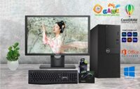Bộ Máy Dell: CPU i5 - 8500 + ram 8 Gb + Ssd 256 Gb + Màn Hình 22 inch DELL