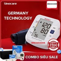 Bộ máy đo huyết áp Sinoheart và máy đo đường huyết Safe accu - Sinocare Đức