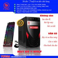 Bộ máy HỌC TẬP & VĂN PHÒNG T-WOLF TW03A (H81R8S256L22i3-4170) Main T-WOLF H81, CPU Intel Core i3-4170, Ram DDR3 KINGMAX 8GB/1600, SSD T-Wolf nvme 256g, Nguồn T-Wolf 600W ATX (220W), + Tặng Combo Keyboard+Mouse T-WOLF T20 + v3