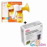 Bộ máy hút sữa Wesser bằng tay + Túi trữ sữa Unimom