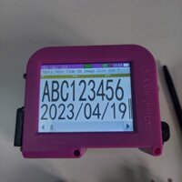 Bộ máy in date mini cầm tay có tiếng việt (máy, hộp mực khô nhanh, bút, phụ kiện, sạc)
