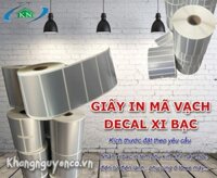 Bộ máy in decal xi bạc và giấy in cho ngành kim khí máy móc điện tử