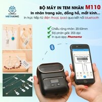 Bộ Máy In Tem Nhãn Vàng Bạc, Tem Trang Sức Aimo M110 (Đen, Trắng Hồng)