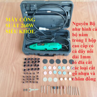 Bộ Máy Khoan 260w, Máy Mài Cắt Đa Năng Dụng Cụ Chà Nhám Điêu Khắc Gỗ Đá Đa Năng Chính Hãng máy mài khuôn mini