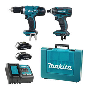 Bộ máy khoan bắt vít dùng pin Makita DLX2022