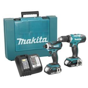 Bộ máy khoan bắt vít dùng pin Makita DLX2022
