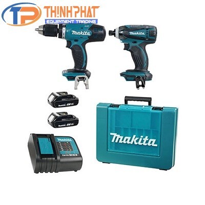 Bộ máy khoan bắt vít dùng pin Makita DLX2022