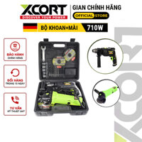 Bộ máy khoan cầm tay đa năng XCORT Bao gồm máy khoan 710W và máy mài cầm tay