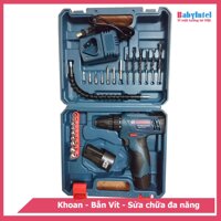 Bộ máy khoan đa năng Dùng PIN BOSHUN - TSR12-  Kèm 2 quả PIN 36000MHA