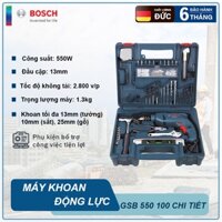 Bộ máy khoan động lực Bosch GSB 550 SET 100 món