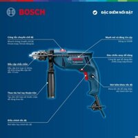 Bộ máy khoan động lực Bosch GSB 550 MP SET 19 chi tiết .