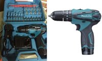 bộ máy khoan Makita 2 pin sạc kèm tặng nhiều phụ kiện