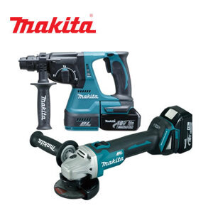 Bộ máy khoan, máy mài góc dùng pin Makita DLX2161X