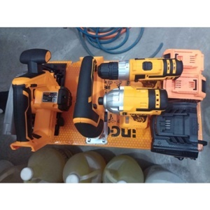 Bộ máy khoan, siết vít, cưa đĩa và máy cưa lọng Ingco CKLI2010