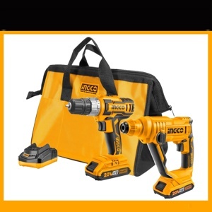 Bộ máy khoan vặn vít và máy khoan bê tông Ingco CKLI2008