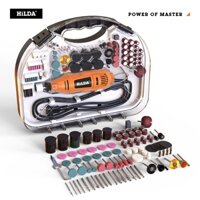 Bộ máy mài điện vi mô HILDA mài đánh bóng khắc điện mài mini máy khoan cầm tay