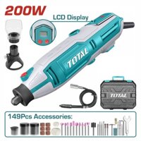 Bộ máy mài khuôn 3.2mm 200W và 149 phụ kiện Total TG2006