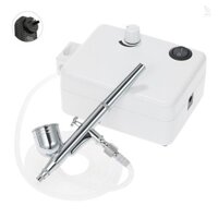 Bộ máy nén khí Mini đa năng Airbrush Bộ bàn chải không khí nạp trọng lực cho tranh nghệ thuật Hình xăm Làm móng tay Thủ công Mô hình phun bánh Air Brush Bộ dụng cụ làm móng tay 100-240V