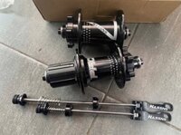 Bộ May Ơ 32L Hassns - Hub , Đùm Hassns Kèm Ti Suốt - Bạc Đạn Cối Nổ To Siêu Trớn - Đen (đôi)