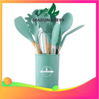 Bộ máy tập giảm mỡ phòng bếp nấu nướng làm bánh 12 món nguyên liệu silicon độ chịu nhiệt tốt