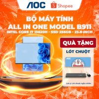 Bộ máy tính All In One AOC A99 Master Intel Core i7-13620H RAM 16GB DDR4, 256GB SSD 23.8 Inch Pin UPS 2600mAh