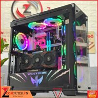 BỘ MÁY TÍNH B460M/I5 10400F/RAM 32GB/SSD 500GB/VGA 1080 8GB/650W/TẢN CUSTOM/CASE LED