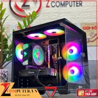 BỘ MÁY TÍNH B760M E PRO/I5 12400F/RAM 16GB/SSD 256GB/VGA RTX2060 6GB/700W/TẢN KHÍ/CASE BỂ CÁ KÈM 5 FAN LED