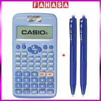 Bộ Máy Tính Casio FX 580 VN X - Màu Xanh Da Trời + 2 Bút Bi Pilot BP-1RT - Mực Xanh