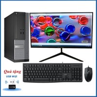Bộ máy tính để bàn Dell + Màn hình 22 inch Cấu hình i7 4770 Ram 8GB, SSD 240GB
