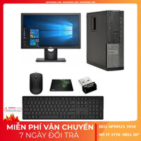 Bộ máy tính để bàn DELL OPTIPLEX 7010 Core I7 3770 | i5 | i3; RAM 8GB; SSD 240GB; Màn hình DELL 20 inch, QÙA TẶNG