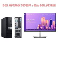 Bộ máy tính để bàn DELL OPTIPLEX 7070 SFF ( CPU I7 9700 | RAM 16GB | SSD 512GB NVME | HDD 1TB ) ; Màn hình DELL P2722H