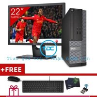 Bộ máy tính để bàn DELL OPTIPLEX 9020 Core i7 4790, Ram 8GB, SSD 256GB, HDD 500GB; Màn DELL 22inch. Quà Tặng. BH 2 năm